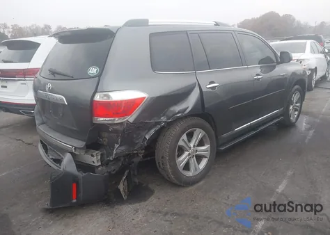 2012 Toyota Highlander Limited V6 z USA, uszkodzony, nr VIN 5TDYK3EH0CS082245